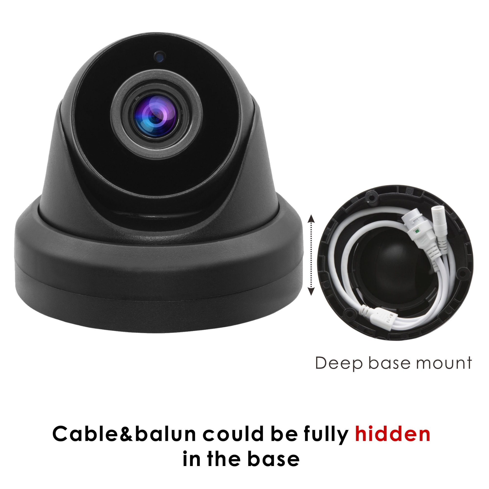 5MP IP POE 2.8mm Turret Dome Camera